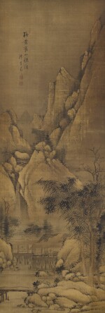 ZHU ANGZHI (CIRCA 1764-1841) 朱昂之 | WINTER LANDSCAPE AFTER WANG MENG 寒山雪景