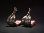 A pair of abumi [stirrups] | Signed Kashu Ju Kunihira saku (made by Kunihira, a resident of Kashu Province) | Edo period, 17th century