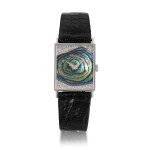 REFERENCE U2060/1 WHITE GOLD RECTANGULAR WRISTWATCH WITH MOTHER OF PEARL AND DIAMOND-SET DIAL CIRCA 1976