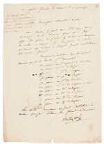 Napoleon I | Letter signed ("Bonaparte"), as Commander of the Army in Italy, 20 January 1797