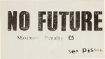 Jamie Reid | No Future sticker, [January 1977]