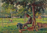 Éragny, Rodo Pissarro dans le jardin de son père