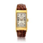 Reference 425 Tegolino  A yellow gold rectangular wristwatch, Circa 1940
