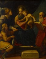 Madonna and Child with Tobias and Archangel Raphael and St. Jerome, "Madonna del pesce"