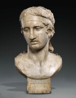 A FRAGMENTARY ROMAN MARBLE HEAD OF THE DIADUMENOS, CIRCA 2ND CENTURY A.D., WITH MID 17TH CENTURY OR EARLIER RESTORATIONS