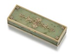 A Fabergé silver-gilt nephrite box, Moscow, 1899-1908