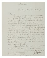 ZACHARY TAYLOR | A letter signed by one of the shortest-serving U.S. presidents, to the father of vegetarianism and inventor of the Graham cracker