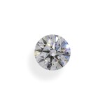 A 3.02 Carat Round Diamond, F Color, SI1 Clarity