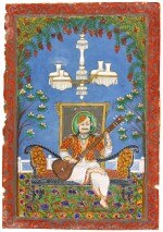 A seated musician, India, Rajasthan, Kota, 19th century