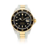 ROLEX | REFERENCE 16613 SUBMARINER  A STAINLESS STEEL AND YELLOW GOLD AUTOMATIC WRISTWATCH WITH DATE AND BRACELET, CIRCA 1991