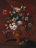 ATTRIBUTED TO PIETER CASTEELS III | Still life of flowers in a large urn