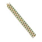 Tiffany & Co. | Diamond and Emerald Bracelet
