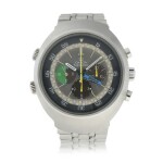 Reference 145.013 Flightmaster A stainless steel dual time chronograph wristwatch with 24-hour indication and bracelet, Circa 1969