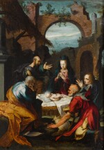  FLEMISH SCHOOL, EARLY 17TH CENTURY | THE ADORATION OF THE SHEPHERDS
