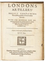 [Niccols], London's artillery, London, 1616, contemporary limp vellum gilt