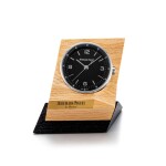 Code 11.59 | A stainless steel alarm desk clock with wooden stand, Circa 2019 | 愛彼 | Code 11.59 | 精鋼鬧鐘，備木製展示座，約2019年製