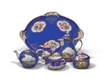 A MEISSEN BLUE-GROUND TOPOGRAPHICAL SOLITAIRE, CIRCA 1870