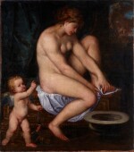 Venetian School, 17th Century, Venus and Cupid | Ecole vénitienne du XVIIe siècle, Vénus et Cupidon