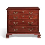 Very Fine and Rare Chippendale Highly Figured Mahogany Chest of Drawers, Philadelphia, Pennsylvania, Circa 1770