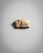 A jade 'water buffalo' pendant, Late Shang dynasty | 商晚期 玉水牛形佩