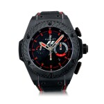 HUBLOT | REFERENCE 703.CI.1123.NR.FMO10 BIG BANG 'KING POWER F1'    A LIMITED EDITION TITANIUM AND CERAMIC AUTOMATIC CHRONOGRAPH WRISTWATCH WITH DATE, CIRCA 2010