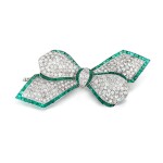 Broche émeraudes et diamants | Emerald and diamond brooch