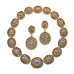 Sapphire and Diamond Demi-Parure | 布契拉提 | 藍寶石 配 鑽石 項鏈 及 耳環套裝