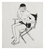  DAVID HOCKNEY | CELIA IN THE DIRECTOR'S CHAIR (M.C.A.T. 244)