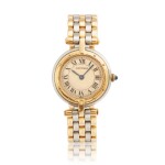 Reference 166920 Panthère Vendôme | A stainless steel and yellow gold bracelet watch, Circa 1990 