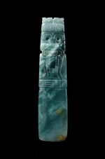 Pendentif Dieu - Hache, Nicoya, Costa Rica, ca. 100 - 500 ap. J-C | Costa Rican Jade Axe God, Guanacaste / Nicoya, ca. AD 100 - 500