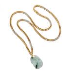 Jade and diamond necklace (Collana in diamanti e giadeite)