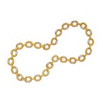 Gold and Diamond 'Chevalerie' Necklace-Bracelet Combination