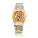 Royal Oak, Reference 14794PR | A limited edition platinum, pink gold and diamond-set skeletonised bracelet watch, Circa 1999 | 愛彼 | 皇家橡樹系列 型號14794PR | 限量版鉑金及粉紅金鑲鑽石鏤空鏈帶腕錶，約1999年製