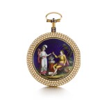 A gold, enamel, pearl and diamond-set verge watch Circa 1790