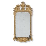 A George I giltwood and gilt-gesso mirror, first quarter 18th century