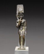 An Egyptian Bronze Figure of Harpocrates, 26th/30th Dynasty, 664-342 B.C.