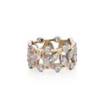Gold and Diamond 'Vigne' Band Ring
