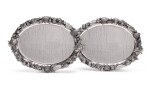 A PAIR OF ITALIAN SILVER OVAL MARINE-THEME PLATTERS, GIANMARIA BUCCELLATI, BOLOGNE, LATE 20TH CENTURY