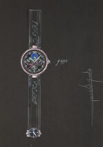 An original prototype design of a Gerald Genta Gefica wristwatch with accompanying NFT, Circa 1984 