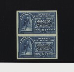 Special Delivery 1894 10c Blue Plate Proof on Stamp Paper (E4P5)