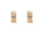 Pair of 18 Karat Gold and Diamond 'Coco Crush' Earclips