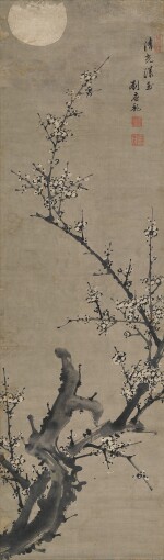 Liu Yinglong (Ming Dynasty) 劉應龍 | Plum Blossom under the Moonlight 月下梅花