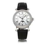 PATEK PHILIPPE | GRAND COMPLICATIONS PERPETUAL CALENDAR 5059P-001, A PLATINUM PERPETUAL CALENDAR WRISTWATCH WITH MOON PHASES, RETROGRADE DATE AND LEAP YEAR INDICATION CIRCA 1999