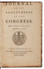 Continental Congress | First edition, first issue, of the journal of the first Continental Congress