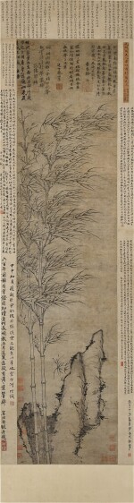 張遜　鈎勒風竹圖｜Zhang Xun,  Bamboo in the wind
