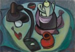 Still Life with Pipe and Teapot