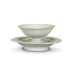 A Qingbai cup and stand, Southern Song dynasty | 南宋 青白釉盞及盞托