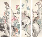  Ren Xun 任薰 | Flowers and Birds of Four Seasons  四時花鳥