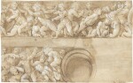 Design for a frieze with putti