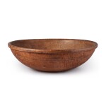 Large American Turned Burlwood Bowl, Late 18th-Early 19th Century